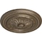 Ekena Millwork Chester Ceiling Medallion (Fits Canopies up to 2 1/4"), Hnd-Painted Warm Silver, 15 3/4"OD x 1 7/8"P CM15CHWSS - alternate 3